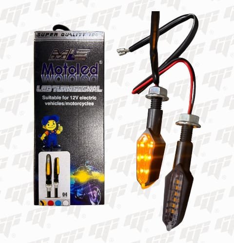 direccional universal luz amarilla para motocicleta